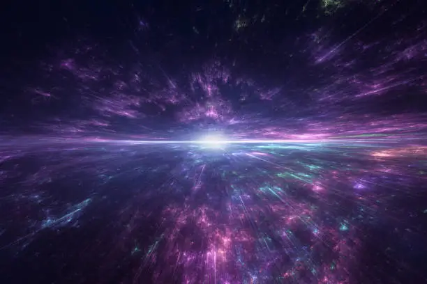 Star explosion in a galaxy of an unknown universe far far away