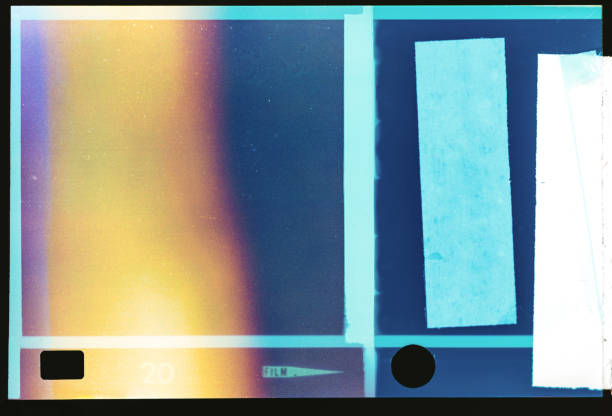 istock Abstract 126mm film light leak 1307946491