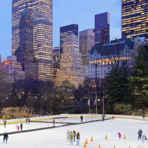 istock Central Park Ice Skating - New York 1307956363