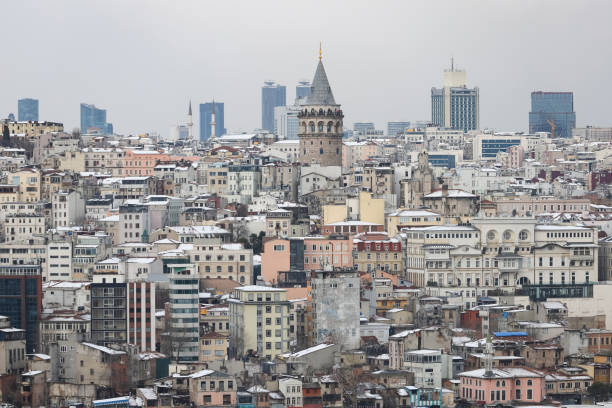 istock Galata Tower in Beyoglu District, Istanbul City, Turkey 1307967617