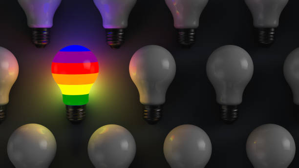 istock LGBT theme illustration. Be different from others. 1307967822