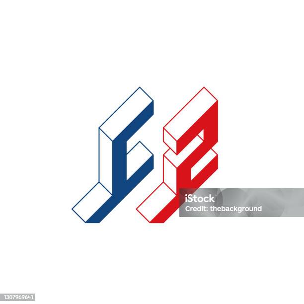 Cz チェコ共和国の国際2文字コードまたは国のドメインc および Z モノグラムまたはロゴタイプデザイン用アイソメ 3d フォント3 次元の