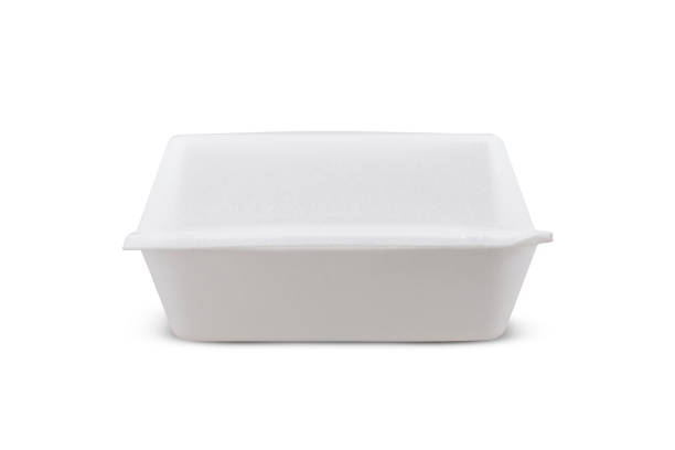 istock Large Styrofoam meal box isolated on white background 1307975765
