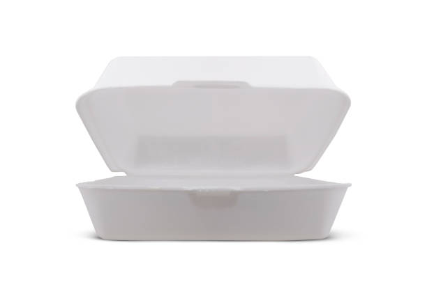 istock Large Styrofoam meal box isolated on white background 1307975768