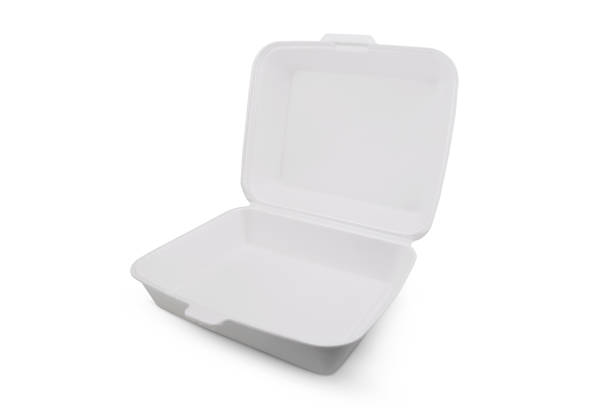 istock Large Styrofoam meal box isolated on white background 1307975830