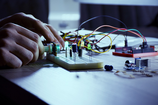 An Engineer Working On Opensource Hardware And Software Project ...