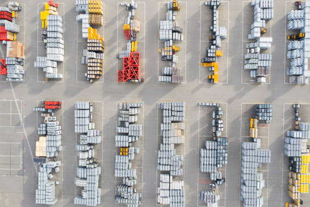 istock Aerial View of Construction Materials 1307999645
