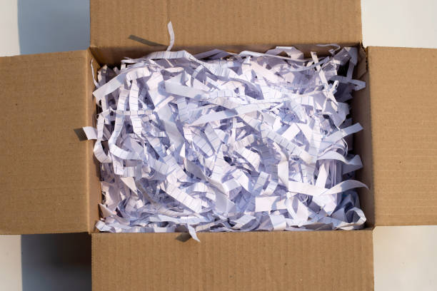 istock Recycle shockproof paper in cardboard box 1308000559