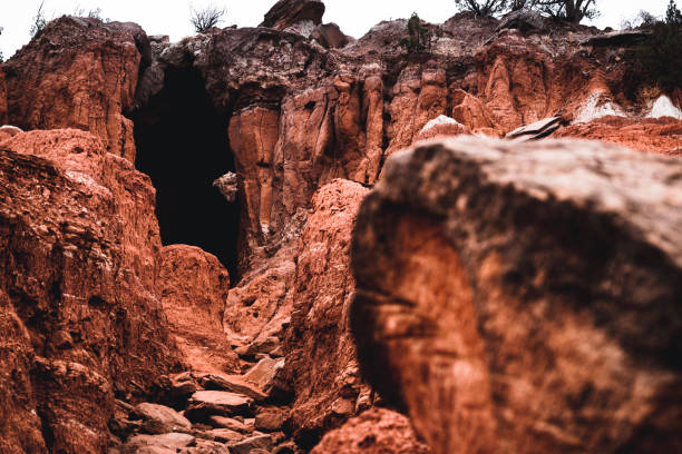 Big cave sandstone geological formation