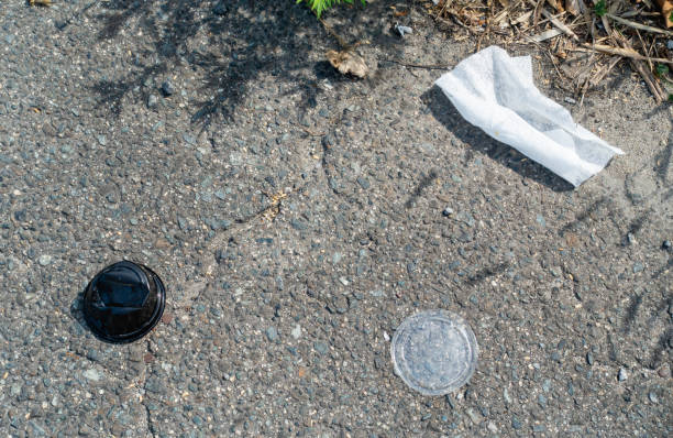 istock A photo of garbage thrown outdoors. Image of garbage problem / social problem. 1308018797