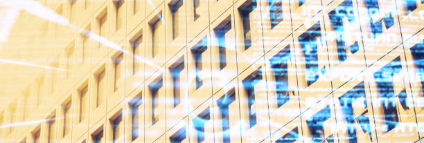 istock Composite image of close-up of office building 1308019767