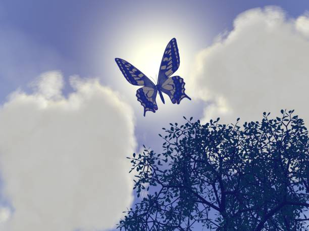 istock Fantastic landscape of Butterfly and Sky 1308023364