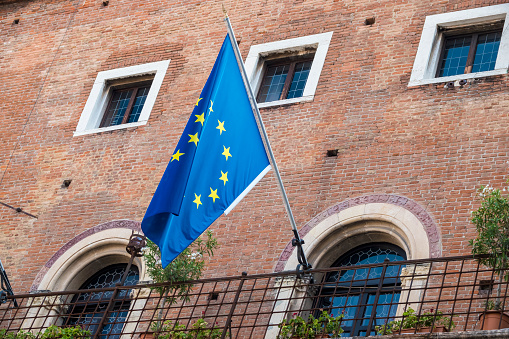 European Union Flag taken in Verona, Italy
