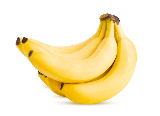 istock Bunch of yellow bananas isolated on white background Clipping Path 1308032551