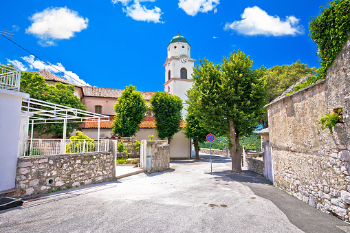 Historic town of Bribir in Vinodol valley street view, Kvarner region of Croatia