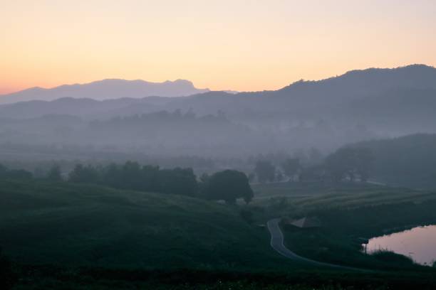 istock Mist and mountain in Chiang Rai, Thailand 1308038679