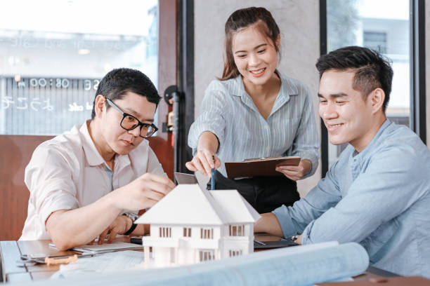 istock Architecture, engineering, business and civil concept. 1308042648