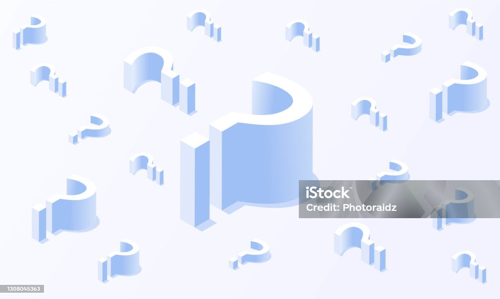 Question Isometric Vector Question Mark Isometric Vector Design Stock Illustration - Download ...