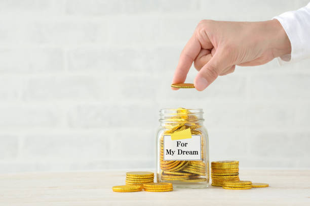 istock Human's hand saving money to make dream come true 1308057580