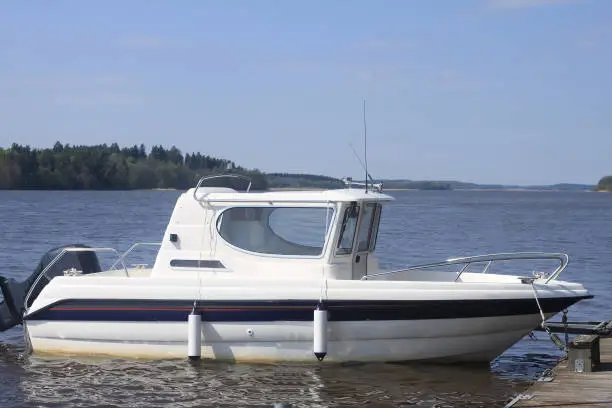 Boat Docked Lake River Sea