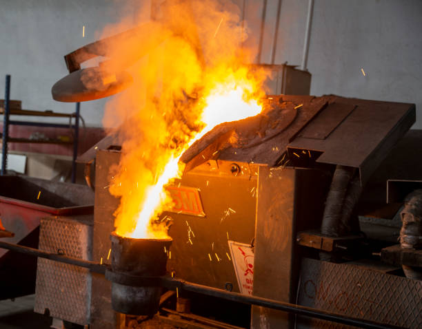 istock Liquid Molten Steel Industry 1308067689