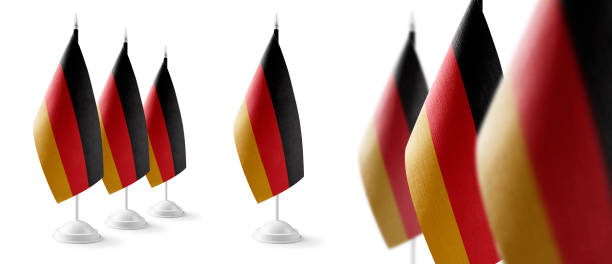 istock Set of Germany national flags on a white background 1308068901