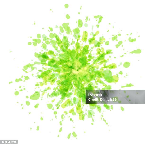 Green Splash Vector Abstract Green Abstract Splash On White Background Stock Illustration - Download ...