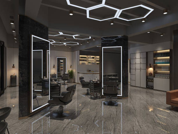 istock 3d render of luxury hotel reception and lobby 1308085282