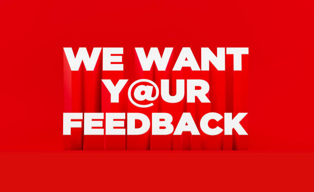 istock Feedback And Survey Concept - We Want Your Feedback Message Sitting On Red Background 1308094150