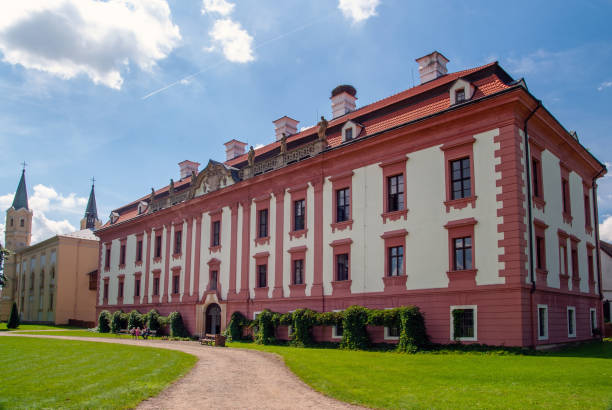 Former Bishop`s Palace and gardens in Kielce. It is an important monument of Poland