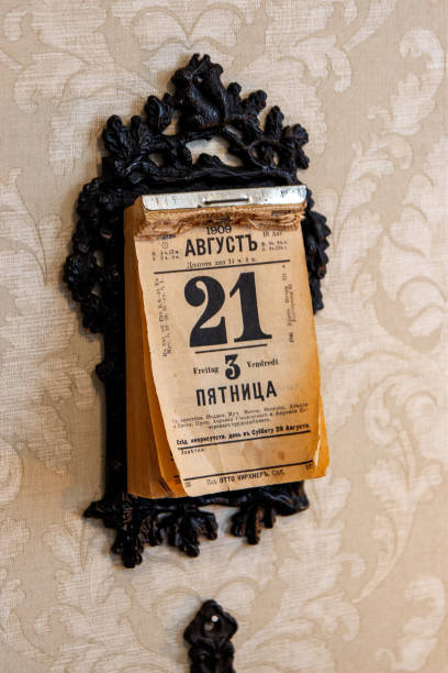 istock Old retro style tear-off calendar 1308104387
