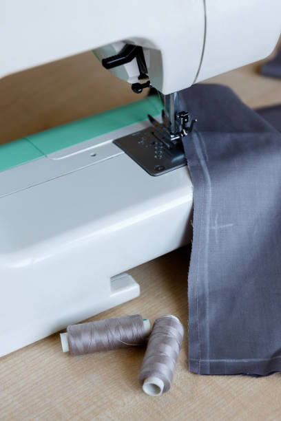 istock Still life. Sewing supplies. Thread and fabric 1308106815