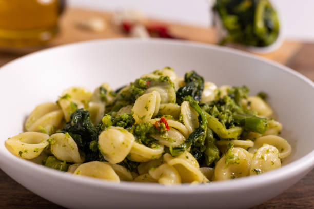 istock Orecchiette pasta with green turnips 1308107468