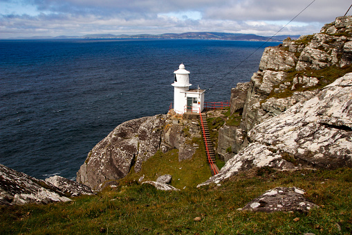 The tiny Sheep’s Head Lighthouse at the end of Sheep’s head peninsula, County Cork, Ireland