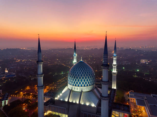 istock Shah Alam Blue Mosque colourful sunrise 1308111595