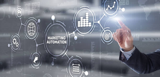 istock Marketing automation concept. Business Technology Internet and network 1308113893