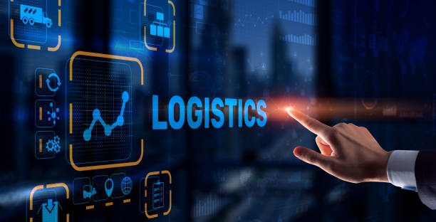 istock Logistic network distribution and transport concept. Goods delivery 1308113930