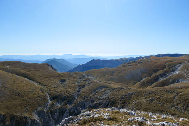 istock Hohe Weichsel - A panoramic view on Hochschwab mountain chains from the pathway leading to Hohe Weichsel. 1308128270