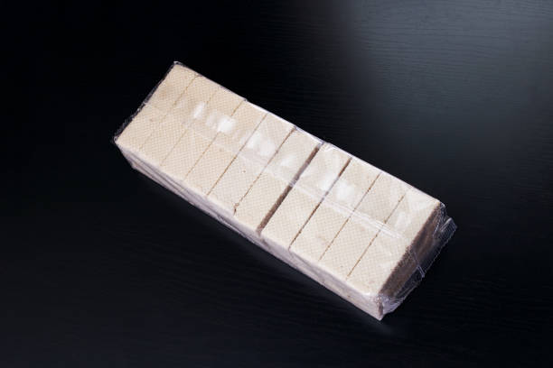 istock Big pack of waffles on wooden table 1308128814