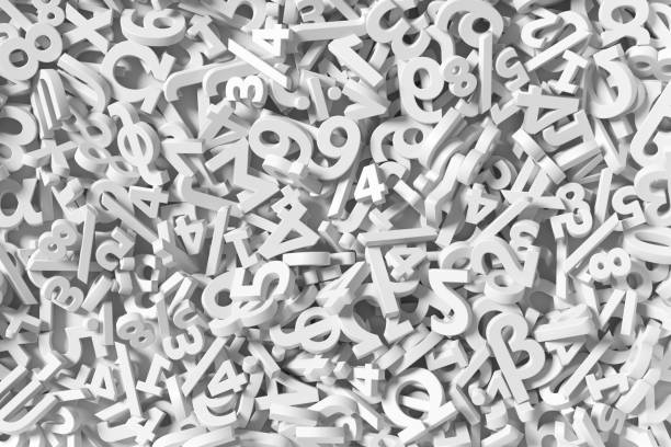 istock White numbers and mathematical symbols background. 3d illustration. 1308131360