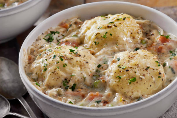 istock Creamy Chicken and Dumplings 1308147038