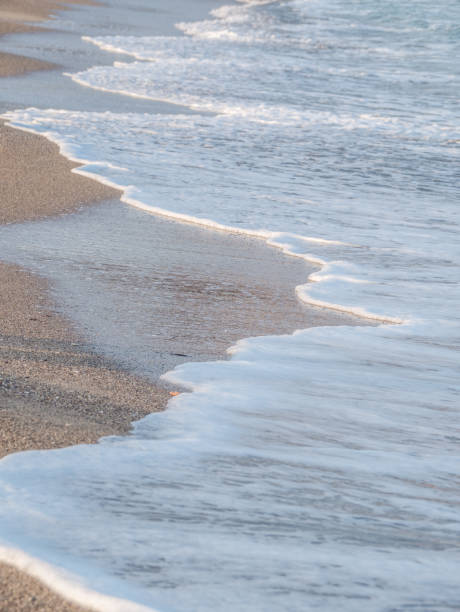 istock Sea water foam on the sandy beach 1308151300