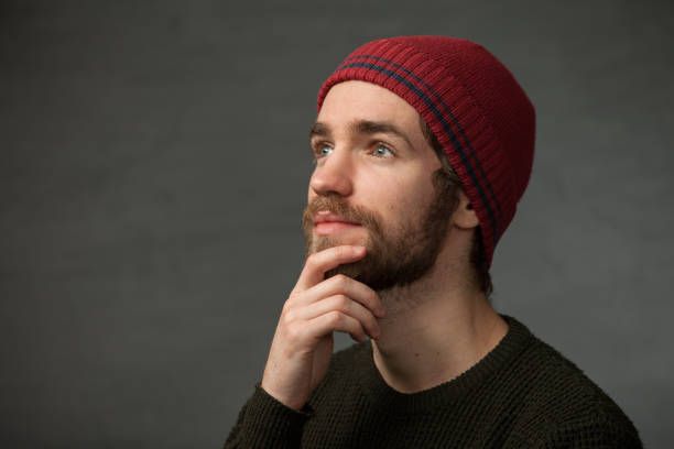 istock Studio portrait of a 25 year old bearded man 1308162281