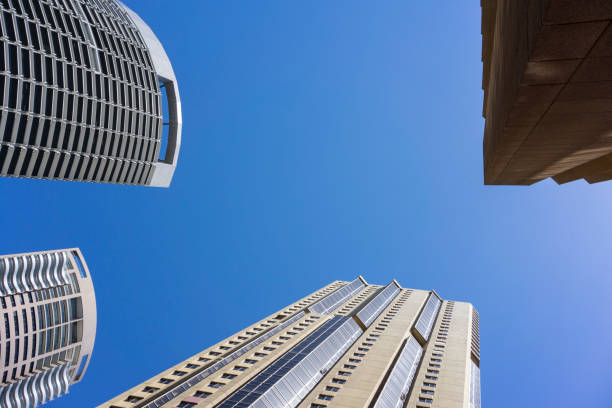 istock City view, high building, urban style, low angle view, 1308167117