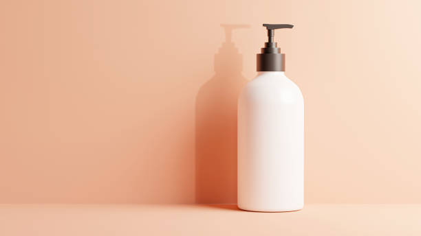 istock 3d render of pump bottle with rock for mockup branding 1308167898