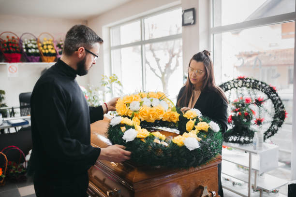 istock Family at a Funeral 1308172955