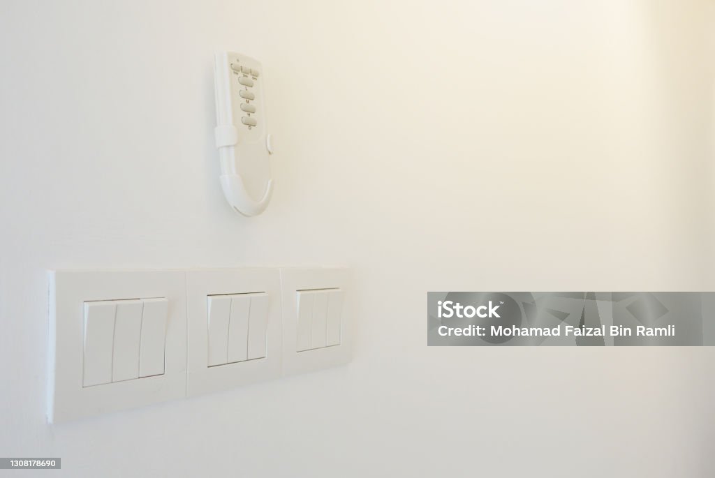 Modern Control Switch Modern Design Of Electrical Switches And Remote Control With Copy Space ...