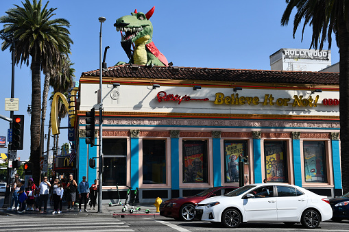 Los Angeles, CA, USA - October 9, 2019: The Ripley's Believe It or Not! museum in Hollywood.