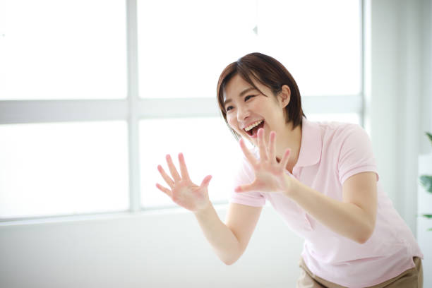 istock Image of a caregiver doing fingertip exercises 1308181432