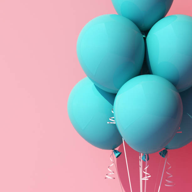 istock turqouise blue balloon on pink background 3d rendering 1308188262